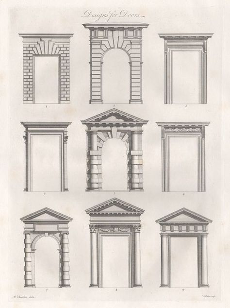 Simple House Drawing, Neoclassical House, Architecture Antique, Classic Facade, Sir William, Neoclassical Architecture, Architecture Sketchbook, Architecture Concept Drawings, Architecture Drawing Art