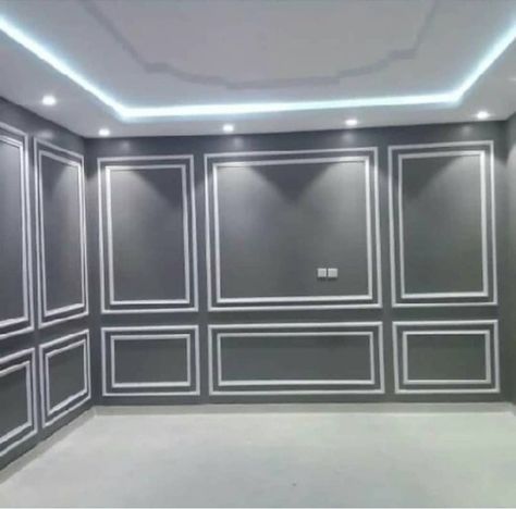 Drawing Room Moulding Design, Biding Wall Design Living Room, Molding Patti Design On Wall, Pop Wall Moulding Design, Pop Molding Design On Wall, Pop Moulding Design On Wall, Wall Moulding Ideas Living Room, Gypsum Wall Design, Wall Molding Design