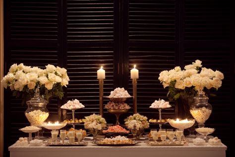 The LANE Launch Dessert Bar AZB Wedding Food Table, Candy Bar Wedding, Dessert Bar Wedding, Wedding Style Inspiration, Elegant Desserts, Wedding Stylist, Dessert Bar, Wedding Candy, Wedding Arrangements