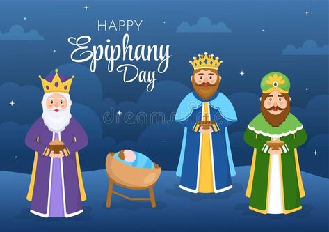 Happy Epiphany, Christian Festival, Purple Art Abstract, Magi 3, Jesus Birth, Day Template, Vector Art Design, Birth Of Jesus, Festival Design