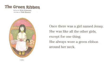 Alvin Schwartz - The Green Ribbon... Halloween costume? The Green Ribbon Story, Girl With The Green Ribbon, The Green Ribbon, Kids Tumblr, Scary Tales, Short Horror Stories, Creepy Cat, Childhood Stories, Dark Books