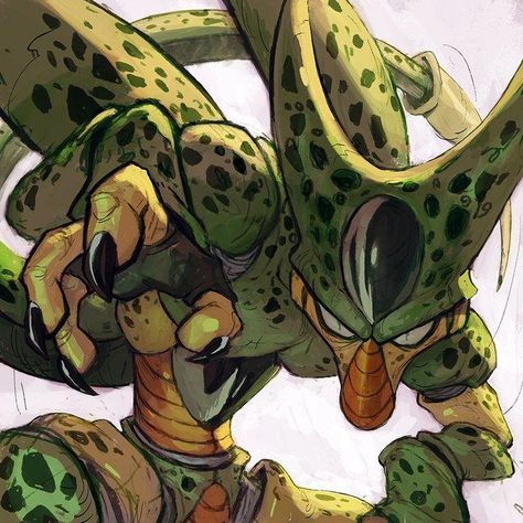 Imperfect Cell, Cell Dbz, Perfect Cell, Arte Indie, Dragon Ball Super Artwork, Dbz Art, Dragon Balls, Dragon Ball Super Manga, Dragon Ball Wallpapers