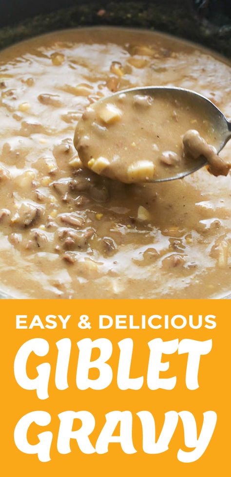 Giblet Gravy - Immaculate Bites #easy  #easyrecipe #southernfood #southern #withegg #thanksgivingrecipes #homemade  #oldfashioned #saucerecipes Gravy With Giblets Recipe, Gilbert Gravy, Easy Giblet Gravy With Egg, Goblet Gravy Without Giblets, Chicken Giblet Gravy Recipe Easy, Homemade Giblet Gravy, Southern Giblet Gravy With Egg, Goblet Gravy Recipe, Giblets Gravy Recipe