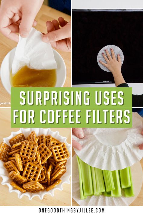 Coffee Filter Uses, Coffee Filters Storage, Stack Of Paper, Crockpot Hot Chocolate, Delicious Hot Chocolate, Vinegar Uses, House Smell Good, Easy Cleaning Hacks, Useful Things