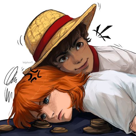 Action Wallpaper, One Piece Live Action, Luffy X Nami, One Piece 1, Pet Monkey, Nami One Piece, One Piece Comic, One Piece Pictures, One Piece Fanart