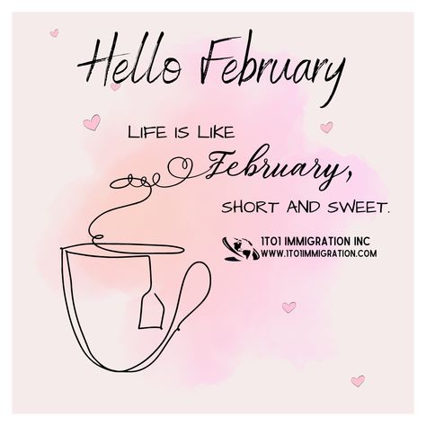 Hello February, Life is like February, short and sweet. Hello February Quotes, February Quotes, February Month, Hello February, Morning Habits, Short And Sweet, Jesus Saves, Months In A Year, Life Is