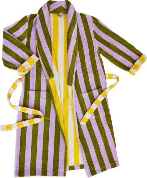 Dusen Dusen Stripe Terry Bathrobe | Nordstrom Terry Cloth Robe, Dusen Dusen, Terry Robe, White Interior, Terry Cloth, Shawl Collar, Waist Belt, Colour Palette, Mother's Day Gifts