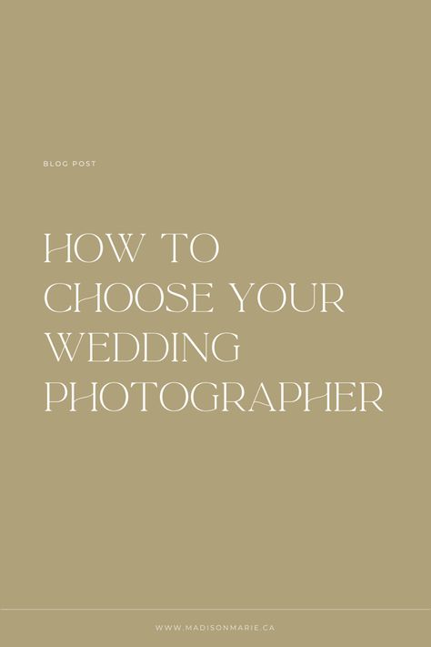 Wedding photography is an investment and choosing the right wedding photographer to capture your day is a crucial part of the wedding process. Here are a few things to keep in mind when choosing your wedding photographer: How To Pick A Wedding Photographer, Photographer Portfolio, Wedding Guide, Wedding Gallery, Plan Your Wedding, On Your Wedding Day, Wedding Vendors, Engagement Session, Wedding Styles