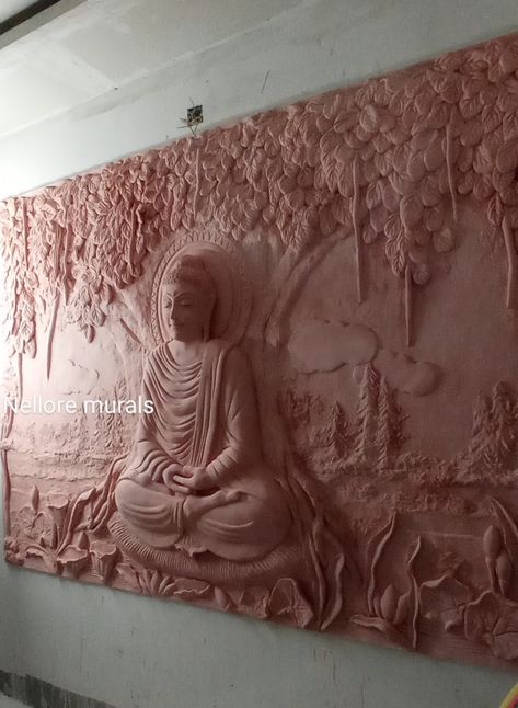 Cement Wall Art, Chinese Environment, Budha Art, Mural Art Design, Mural 3d, Indira Gandhi, Cement Wall, Shiva Painting, Buddha Sculpture