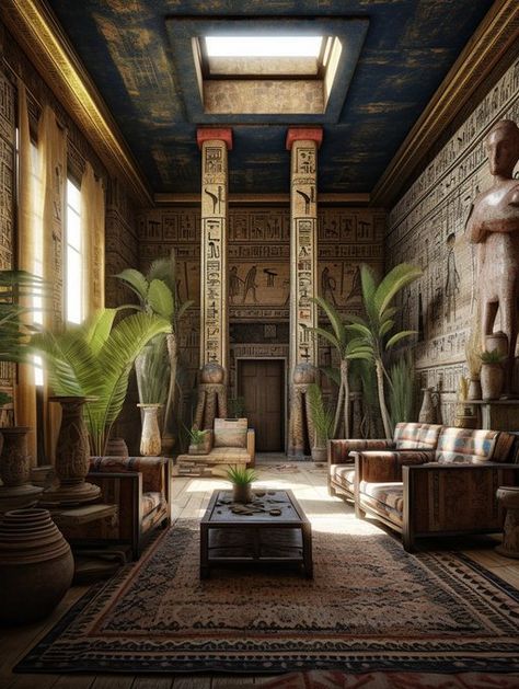 (2) Hassan Ragab (@HsnRgb) / Twitter Egyptian Furniture, Egyptian Home Decor, Ancient Egyptian Architecture, Egyptian Style, Bungalow Design, Concept Home, Moroccan Design, Ancient Architecture, Contemporary Home Decor