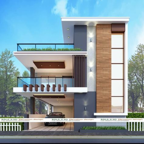 Duplex Elevation, Front Elevation Designs Modern, Stairs Entrance, Building Elevations, Home Front Elevation, Elevation House, Front Building Design, House Structure Design, West Facing House