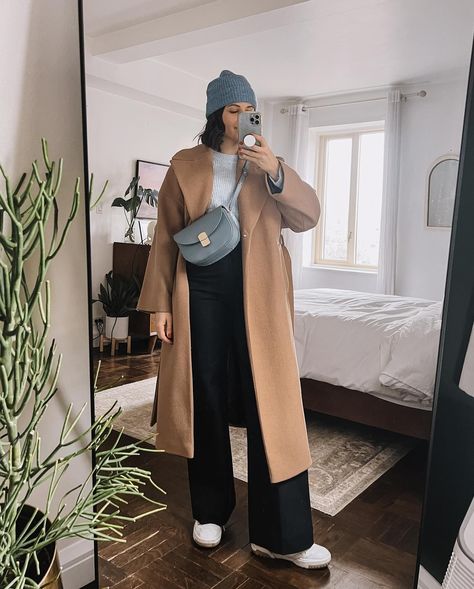 5 different ways to style a camel coat. And just 5 really good winter outfits to try. Shop each of these with the link in my bio via @shop.ltk Which one is your favorite? Car Coat Outfit, Mid Size Winter Outfits, Camel Coat Outfit Winter Style, Winter Leggings Outfit, Camel Coat Outfit, Leggings Outfit Winter, Outfit Sporty, Winter Coat Outfits, Winter Sweater Outfits