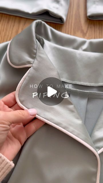 S E W I N G & P A T T E R N S on Instagram: "How to make piping✨ I know how you love these kind of tutorials, so here is another one for you! Save for later and try it out ���🥰  #sewingtutorial #sewinginstagram #sewinginspiration #patterndesigner #sewingclub #sewingfun #sewinglovers #patternmaking" How To Make Piping Sewing, Sewing Skills Tutorials, Piping Techniques Sewing, How To Make Piping, Sewing Piping, Sewing Measurements, Piping Techniques, Sewing Class, Save For Later