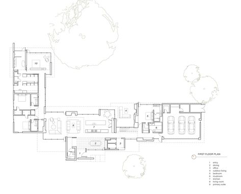 Gallery of Cuernavaca Residence / Alterstudio Architecture - 18 Alterstudio Architecture, Board Formed Concrete, Timber Screens, Floor Plan Drawing, Plan Drawing, Roof Deck, Family Outdoor, Architecture Photo, Architecture Plan