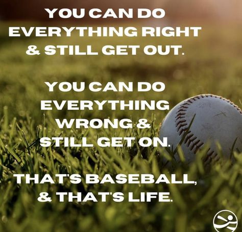 Baseball Season Quotes, Baseball Quotes Inspirational, Baseball Motivational Quotes, Baseball Motivation, Inspirational Sports Quotes, Wise Sayings, Baseball Quotes, Game Quotes, Sports Quotes