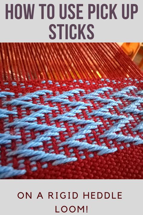 Pick Up Stick Weaving Patterns, Rigid Heddle Weaving Projects Pattern, Rigid Heddle Pick Up Stick Patterns, Loom Weave Patterns, Simple Weaving Patterns, Rigid Heddle Weaving Projects Ideas, Ridged Heddle Weaving Projects, Weaving Rigid Heddle Loom, Rigid Heddle Loom Weaving Patterns