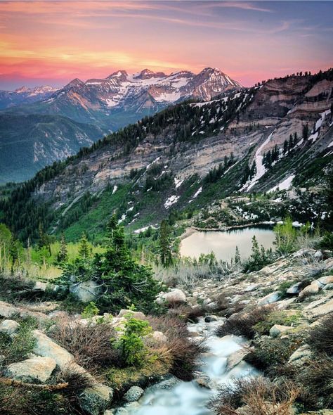 863 Likes, 12 Comments - Utah Unique (@utahunique) on Instagram: “Silver Glance Lake! Follow @johnnyadolphsonphotography for more incredible photography! PC:…” Utah Mountains Photography, Silver Lake Utah, Wasatch Mountains Utah, Incredible Photography, Utah Mountains, Utah Usa, Mountain Sunset, Mountain Photography, Mountain Hiking