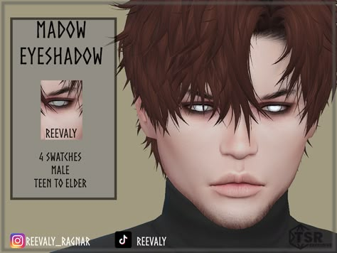 4 Swatches. Teen to Elder. Male. Base Game compatible. Please do not reupload. Zepeto Character Ideas, Zepeto Character, Male Base, Sims 4 Cc Eyes, Makeup Cc, Sims 4 Anime, The Sims 4 Packs, Sims 4 Cc Makeup, Sims 4 Body Mods