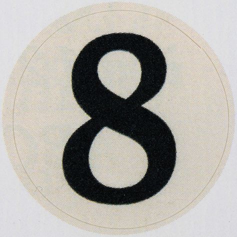 Vintage Sticker number 8 | Leo Reynolds | Flickr Number 8 Tattoo Ideas Fonts, 8 Number Aesthetic, 8 Tattoo Number Ideas, Number 8 Font, Number 8 Aesthetic, Every Last Word, 2024 Era, Abstract Symbols, Number Wallpaper