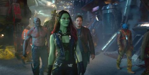 Guardians Of The Galaxy Gamora Guardians, Gamora Marvel, Marvel Phases, Peter Quill, Karen Gillan, Vin Diesel, Zoe Saldana, The Guardians, Ms Marvel