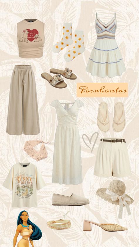 Disney Princess Fashion, Modern Disney, Princess Style, Disney Princesses, Modern Outfits, Pocahontas, Disney Princess, Disney