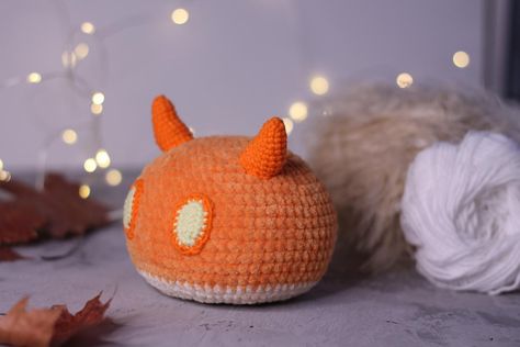 Pyro Hydro slimes Crochet pattern by AnnieCraft Slime Crochet, Genshin Crochet, Crochet Top Pattern, Pattern Crochet, Slime, Genshin Impact, Crochet Pattern, Crochet Top, Knit Crochet