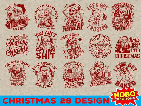 Below you can discover our christmas svg bundle free designs, graphics and crafts. We currently have 2,272 different christmas svg bundle free items available ... Christmas Svg Funny, Funny Christmas Humor, Christmas Skulls, Santa Claus Svg, Flash Designs, Christmas Skeleton, Designs Printable, Skeleton Svg, Art Deco Patterns