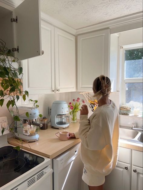 Bright Home Aesthetic, Owning A Home Aesthetic, Home Goals Aesthetic, Starter Home Aesthetic, Moving Home Aesthetic, Morning Kitchen Aesthetic, Simple Home Aesthetic, Girl Kitchen Aesthetic, Soft Living Aesthetic