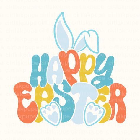 Easter Fonts, Shirt Clipart, Funny Easter Shirt, Retro Easter, Easter Illustration, Easter Sublimation, Bunny Png, Easter Prints, Easter Images