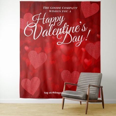 Valentines Day Red Hearts | Photo Selfie Backdrop - Valentines Day Gifts Valentines Day Photo Booth, Backdrop Valentines Day, Selfie Backdrop, Galentines Day Ideas, Valentine Backdrop, Sadie Hawkins, Punny Valentines, Photo Booth Backdrop Wedding, Booth Backdrops