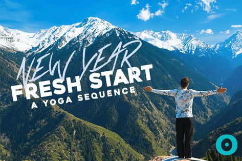 The January vibes are all about a fresh start. This simple New Year’s yoga sequence will get us grounded in our intentions and create a great foundation for the year ahead. January Vibes, Yoga Themes, Relaxation Response, Cow Cat, Cow Pose, Mountain Pose, Chair Pose, Corpse Pose, Yoga Sequence