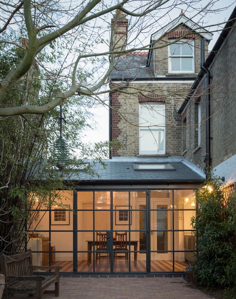 Wraparound Extension, Crittall Windows, Rumah Teres, Side Return Extension, Crittal Windows, Victorian Terrace House, Steel Frame House, Lovely Kitchen, Looking For Houses