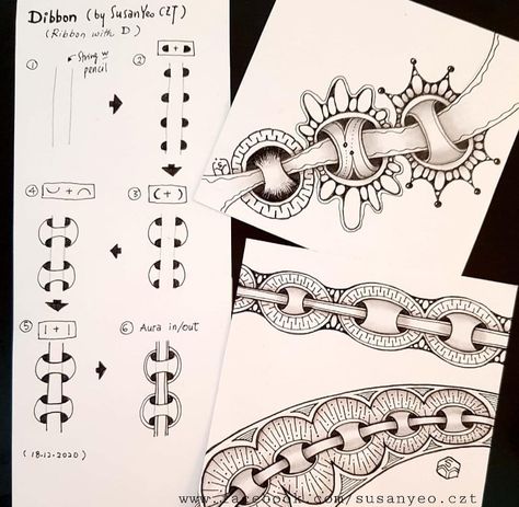 Zen Tangle Ideas, Border Tangles, Easy Zentangle Patterns, Easy Zentangle, Zentangle Flowers, Zentangle Pattern, Zen Doodle Patterns, Zentangle Tutorial, Zentangle Artwork