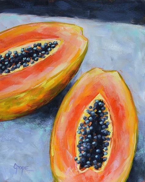 Fruit Paintings, Canvas Party, Painting Fruit, Fruit Art Print, Oil Painting For Beginners, Painting Canvases, Food Painting, Still Life Oil Painting, Fruit Painting