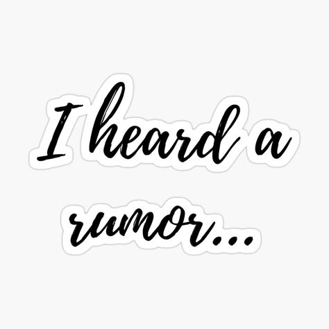 I Heard A Rumor, Movies Stickers, Tiny Stickers, Vision Board Images, Black And White Stickers, Red Bubble Stickers, Umbrella Art, Number Three, Canvas Painting Tutorials