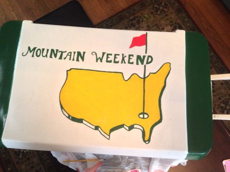 "Masters" Mountain weekend frat cooler Formal Coolers, Mountain Weekend, Frat Coolers, Cooler Master, Coolers, Make It