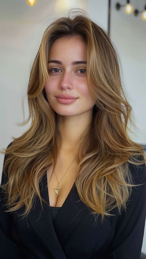 Round Face Haircuts Long, Haircut Design, Chic Haircut, Hairstyle Wedding, Face Features, Slimmer Face, Long Layered Haircuts, Round Face Haircuts, Hair Ponytail Styles