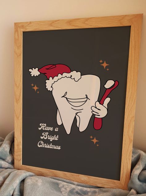 Dental Office Christmas Decor, Dental Clinic Decoration, Clinic Decoration, Dentist Poster, Dental Christmas, Holiday Posters, Dental Photos, Teeth Drawing, Merry Christmas Printable