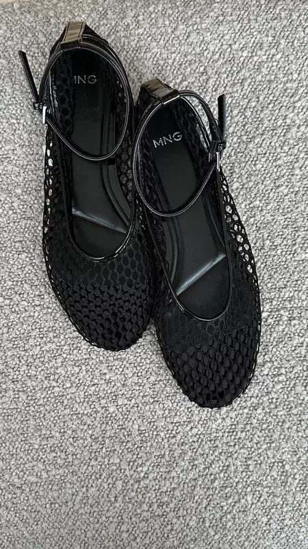 The best mesh flats Alaïa dupes I’ve seen on the high street 🖤 Alaia mesh ballerina pump dupes | Net ballerinas | Sheer ballet shoes | Black ankle tie shoes   #LTKshoecrush #LTKworkwear #LTKSeasonal Mesh Flats, Ballerina Pumps, Luxury Girl, Bow Shoes, Ballet Slippers, Ballet Pumps, Tie Shoes, Ballerinas, Shoes Black