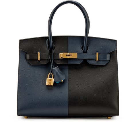 Black and Bleu Indigo Epsom Casaque Birkin 30 Sellier Gold Hardware, 2021 | Handbags & Accessories | 2023 | Sotheby's Birkin 30 Etoupe, Hermes Birkin Navy Blue, Hermes Birkin 35 Black, Blue Birkin, Hermes Birkin Blue, Accessories 2023, Birkin 30, Gold Hardware, Handbag Accessories