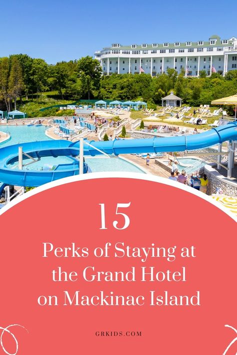 15 Perks of Staying at The Grand Hotel Mackinac Island in 2023 - grkids.com The Grand Hotel Mackinac Island, Mackinac Island Restaurants, Mackinac Island Grand Hotel, Michigan Travel Destinations, Grand Hotel Mackinac Island, Mackinac Island Michigan, Apostle Islands, Michigan Vacations, Michigan Travel