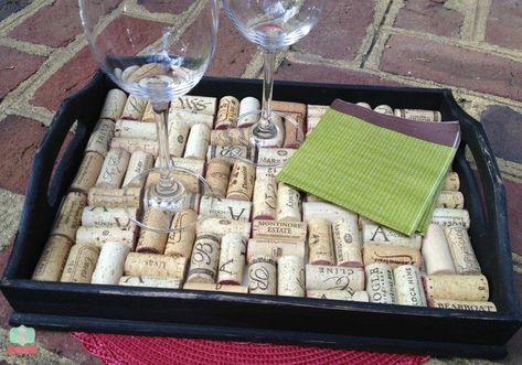 I recently posted about donating your wine corks for the Gallo Initiative.  However, you may have a collection of corks from different wineries and looking for something fun to make with them. How about a DIY Cork tray that makes a great and inexpensive gift (if you don’t include the cost of the wine you … Wine Cork Centerpiece, Wine Cork Candle Holder, Cork Candle Holder, Cork Tray, Wine Cork Candle, Cork Candle, Cork Planters, Wine Tray, Wine Cork Projects