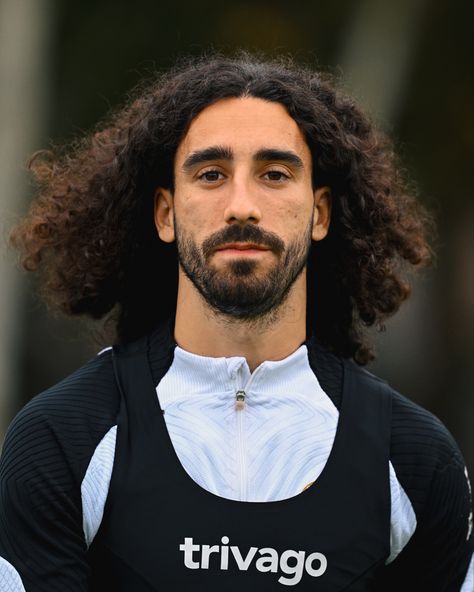 Marc Cucurella, Curly Hair Men, Chelsea Fc, Hair And Beard Styles, Beard Styles, Curly Hair, Chelsea, Curly Hair Styles, Soccer