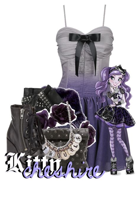 "Kitty Cheshire from Ever After High" by magykgirlz ❤ liked on Polyvore featuring Forever 21, Loewe, Karl Lagerfeld, Marie Turnor, Ash, women's clothing, women, female, woman and misses Bad Girl Clothes, Weird Clothes, Kitty Cheshire, Rp Outfits, Inspirational Clothing, Monster High Clothes, Emo Style, Fantasy Outfits, Practical Style