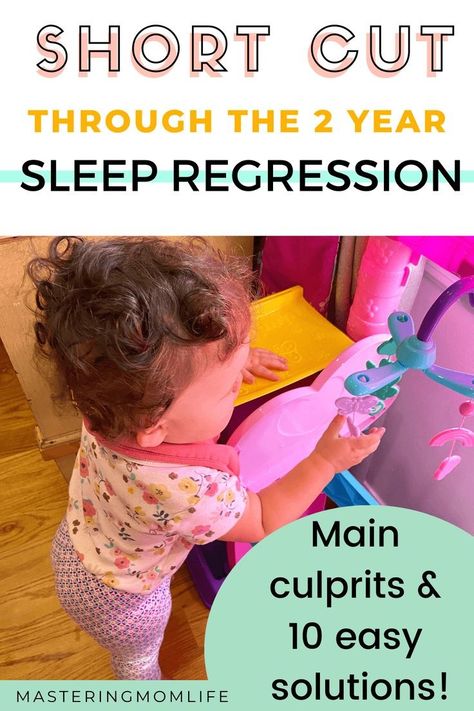 10 simple solutions to make the 2 year old sleep regression easier and get your toddler back on back to better sleep. Including sleep progression causes, solutions, and how long it lasts. Questions answered! 2 Year Sleep Regression, Toddler Sleep Regression, Baby Schedule, Mom Group, Natural Sleep Remedies, Toddler Sleep, Sleep Solutions, Preparing For Baby, Sleeping Through The Night