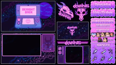 For only $10, idkpixel will create pixel art stream overlays and graphics. | For any questions or custom orders please contact me.I will make Pixel Art Graphics for your stream.(Overlays will not be using any kind of scripts)What | On Fiverr Twitch Streaming Setup, Graphic Design Portfolio Inspiration, Picture Banner, Streaming Setup, Overlays Cute, Arts Stream, 8bit Art, Display Banners, Game Streaming