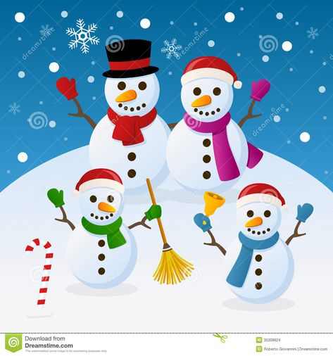 Snowman Pictures, Snowmen Family, Happy Snowman, Snowmen Pictures, Snowman Images, Cartoon Family, Snow Men, Snowman Cake, Family Clipart