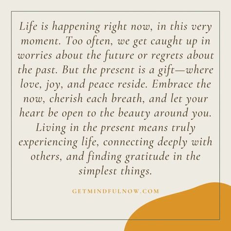 The past and future only live in your mind. We really only have PRESENT MOMENT. #presentmoment #writersofinstagram #fyp #quoteoftheday #quotes #now Live Present Quotes, Live The Present Quotes, Live Present, Present Quotes, Be Present Quotes, Grow Spiritually, Past And Future, The Present Moment, Live In The Present