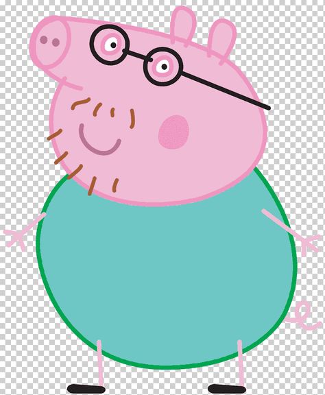 Animals Animated, Peppa Pig Birthday Party Decorations, Peppa Pig Cartoon, Grandpa Pig, Papa Pig, Mummy Pig, Artwork Cartoon, Clipart Animals, Pig Png