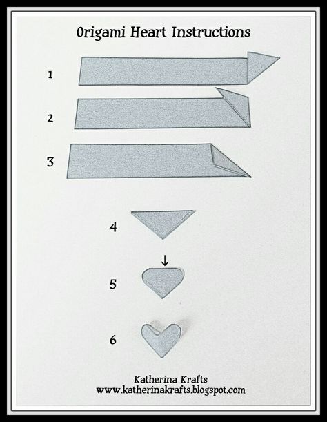 Paper Strip Crafts, Origami Garden, Hart Origami, Origami Heart Instructions, Hearts Origami, 3d Origami Heart, Paper Football, Origami Hearts, Origami Step By Step